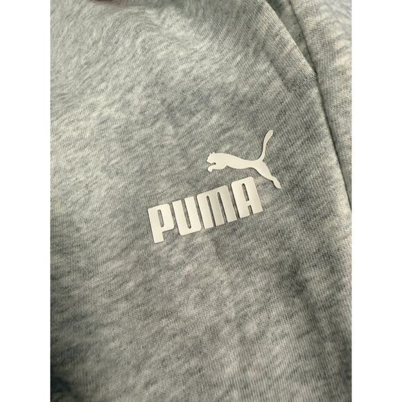 NWT Puma Grey Logo Tape Joggers M - Picture 6 of 7